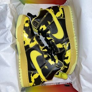 Nike Dunk High 1985 Yellow Acid Wash Men’s Size 11